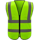 Colete Refletivo com Zíper Verde/ Amarelo e Laranja