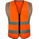 Colete Refletivo com Zíper Verde/ Amarelo e Laranja