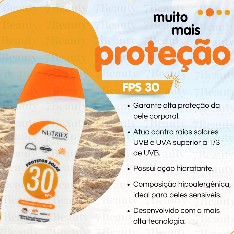 Protetor Solar Profissional 30 FPS - 120 ml - Nutriex