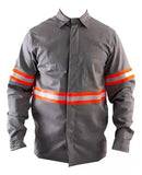 Camisa Jaleco Anti Chama Nr10 Com Refletivo Epi Fortline - CA 47308