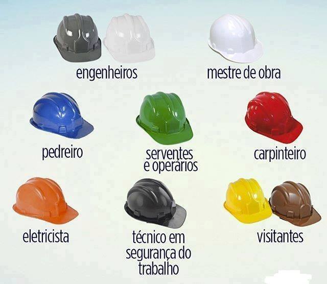 Capacete de Segurança com Carneira Todas as Cores CA 36099 - Genesis